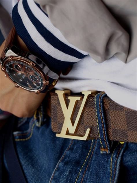 louis vuitton belt outfit mens